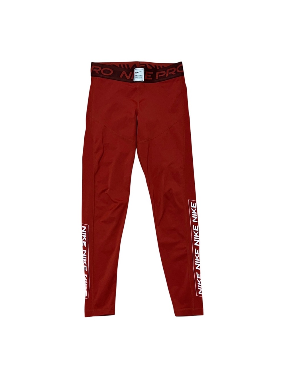 Nike Pro Dri-Fit Burnt Orange Leggings Women’s Size Small Athletic Activewear